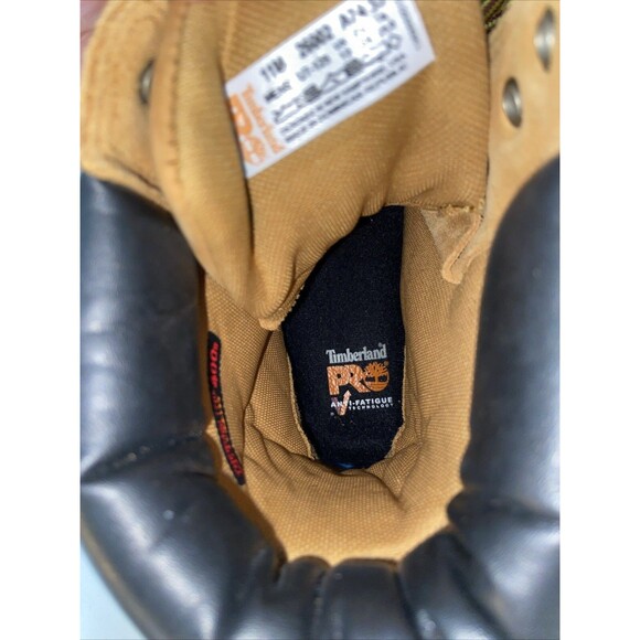 Timberland Mens Pro Boots 11m Leather Brown Steel Toe - Picture 6 of 8